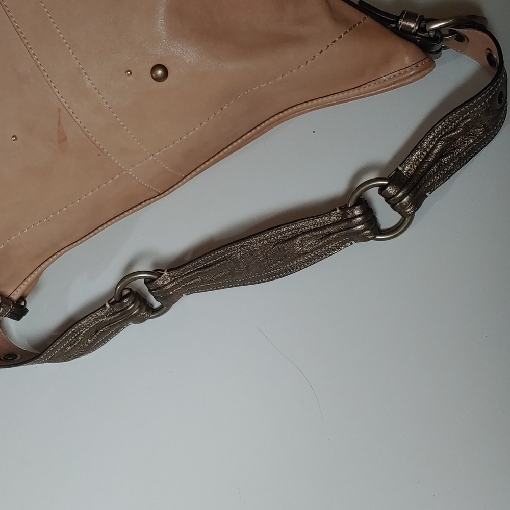 Coach Vanchetta Crystal Studded Leather Hobo Shoulder Bag - Picture 9 of 17